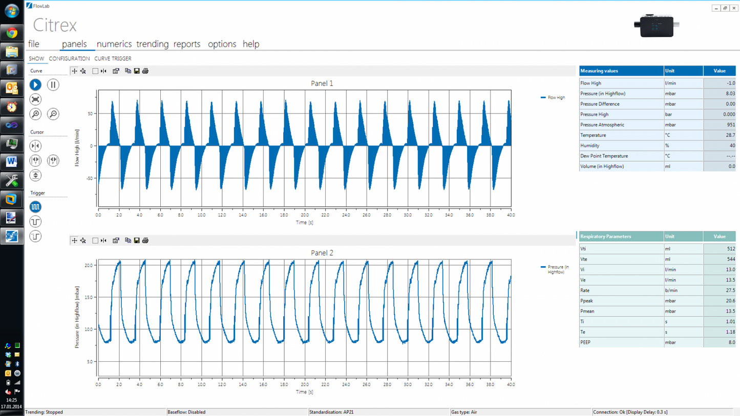 FlowLab Software incl. Activation Code for CITREX H4 and H5