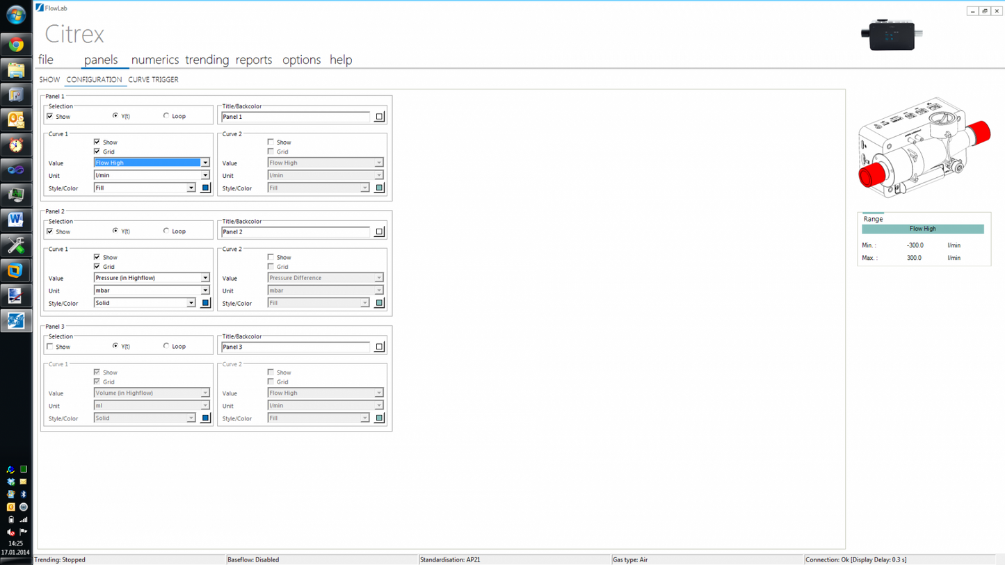 FlowLab Software incl. Activation Code for CITREX H4 and H5