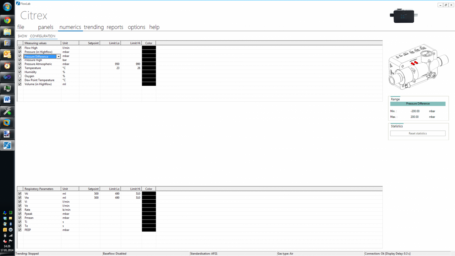 FlowLab Software incl. Activation Code for CITREX H4 and H5