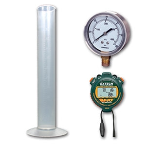 Infusion Pump Testing Kit: HW30 Stop Watch w/ calGrad Cylinder