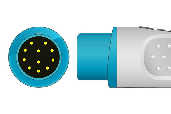 Nihon Kohden Compatible Direct-Connect ECG Cable