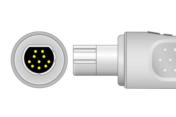 Draeger Compatible Direct-Connect ECG Cable