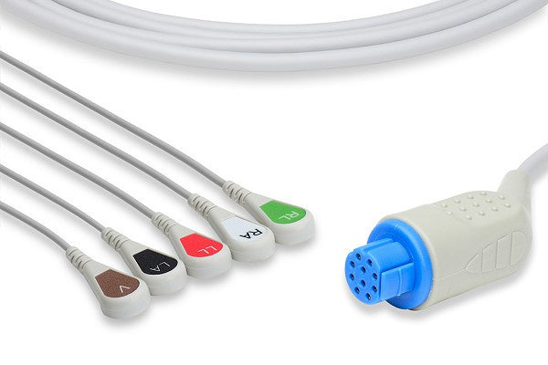 Datex Ohmeda Compatible Direct-Connect ECG Cable