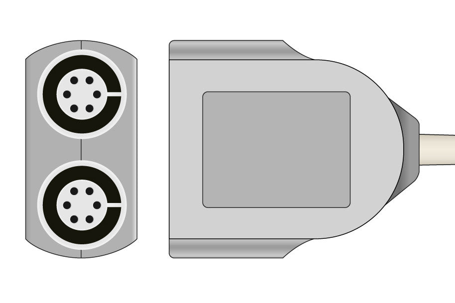 GE Healthcare > Marquette Compatible IBP Adapter Cable