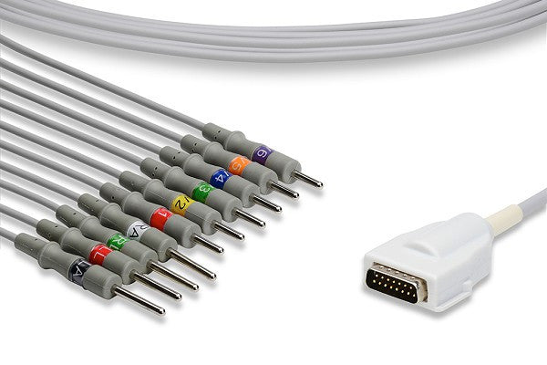 Mortara > Burdick Compatible Direct-Connect EKG Cable
