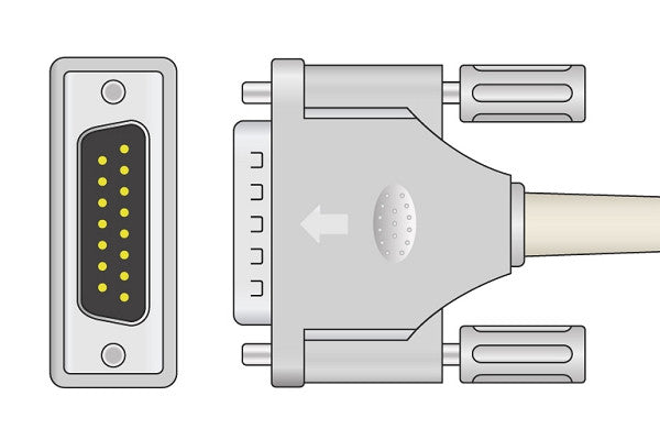 Philips Compatible Direct-Connect EKG Cable