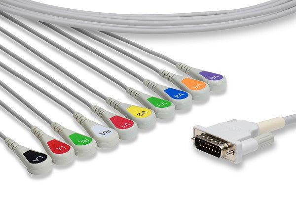 Philips Compatible Direct-Connect EKG Cable