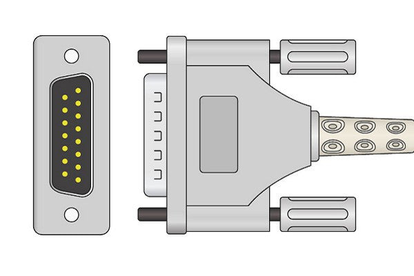 Schiller Compatible Direct-Connect EKG Cable