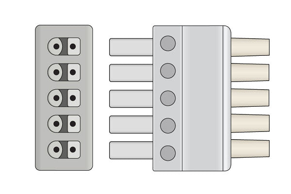 Draeger Compatible ECG Leadwire