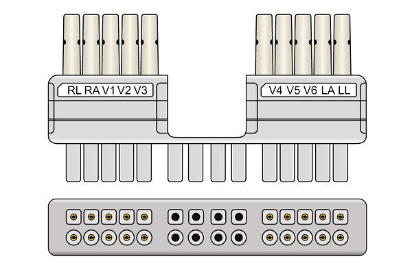 Mortara > Burdick Compatible EKG Leadwire