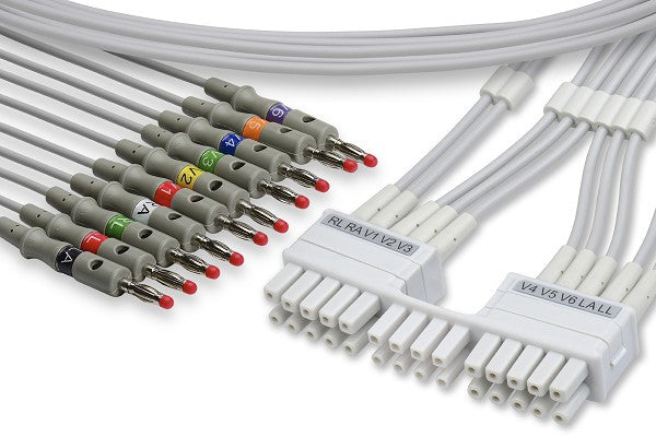 Mortara > Burdick Compatible EKG Leadwire