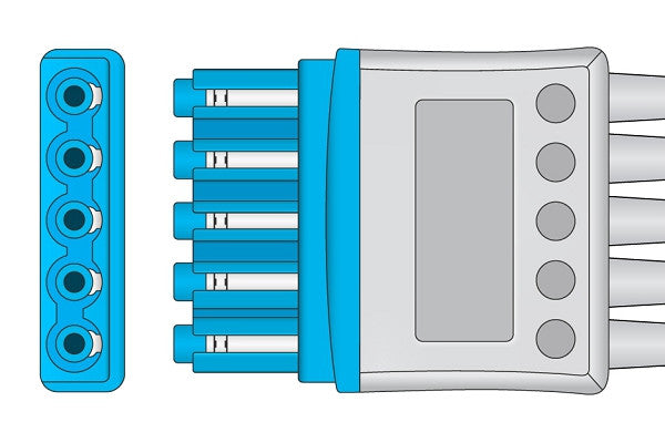 Siemens Compatible EKG Leadwire