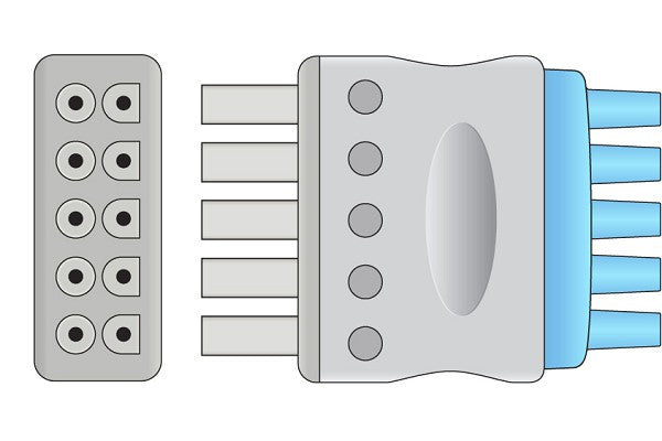 GE Healthcare Compatible ECG Leadwire