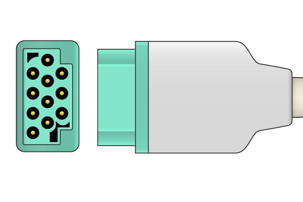 GE Healthcare > Corometrics Compatible ECG Trunk Cable