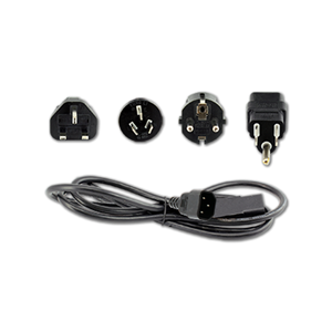 Power Cord, (IPA-3400 and ESU-2350)) C-13 with Interchangeable US, UK, AUS and Euro Plugs