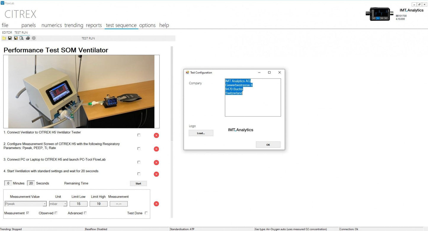 FlowLab Software incl. Activation Code for CITREX H4 and H5