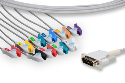 Mortara > Burdick Compatible Direct-Connect EKG Cable