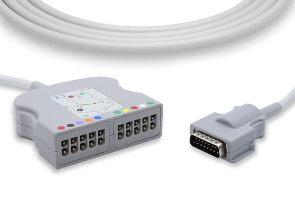 Mortara > Burdick Compatible EKG Trunk Cable