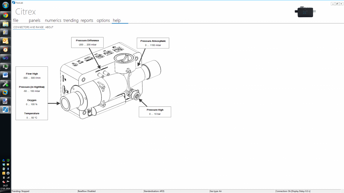 FlowLab Software incl. Activation Code for CITREX H4 and H5