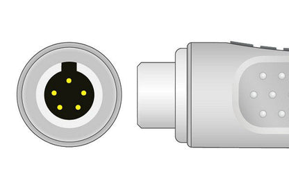 Mortara > Burdick Compatible Direct-Connect ECG Cable