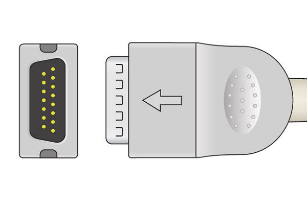 Mortara > Burdick Compatible Direct-Connect EKG Cable