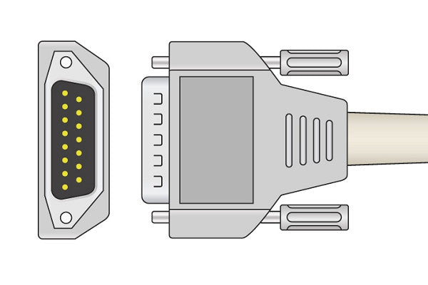 Edan Compatible Direct-Connect EKG Cable