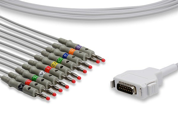 Fukuda Denshi Compatible Direct-Connect EKG Cable