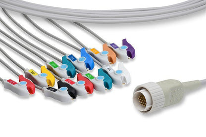 Kenz Compatible Direct-Connect EKG Cable