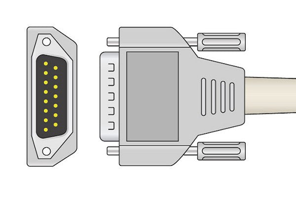 Nihon Kohden Compatible Direct-Connect EKG Cable
