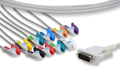 Schiller Compatible Direct-Connect EKG Cable