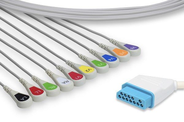 Nihon Kohden Compatible Direct-Connect EKG Cable