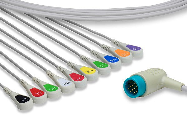 Stryker > Medtronic > Physio Control Compatible Direct-Connect EKG Cable