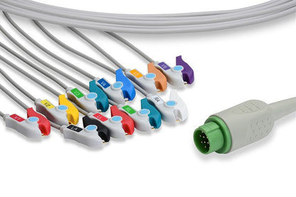 Fukuda Denshi Compatible Direct-Connect EKG Cable