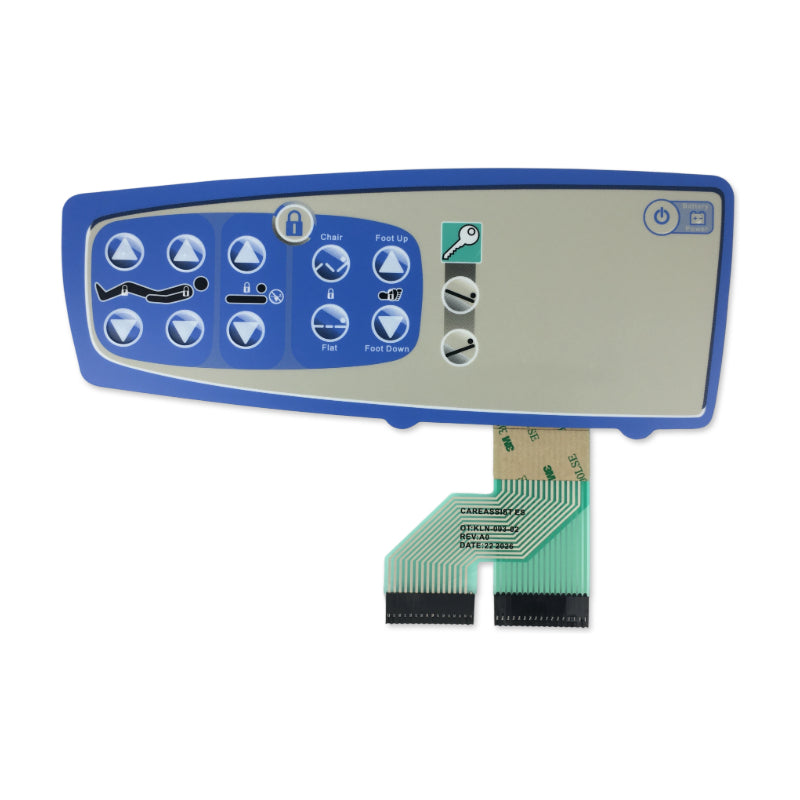 Left Caregiver Overlay w/Bed Controls only