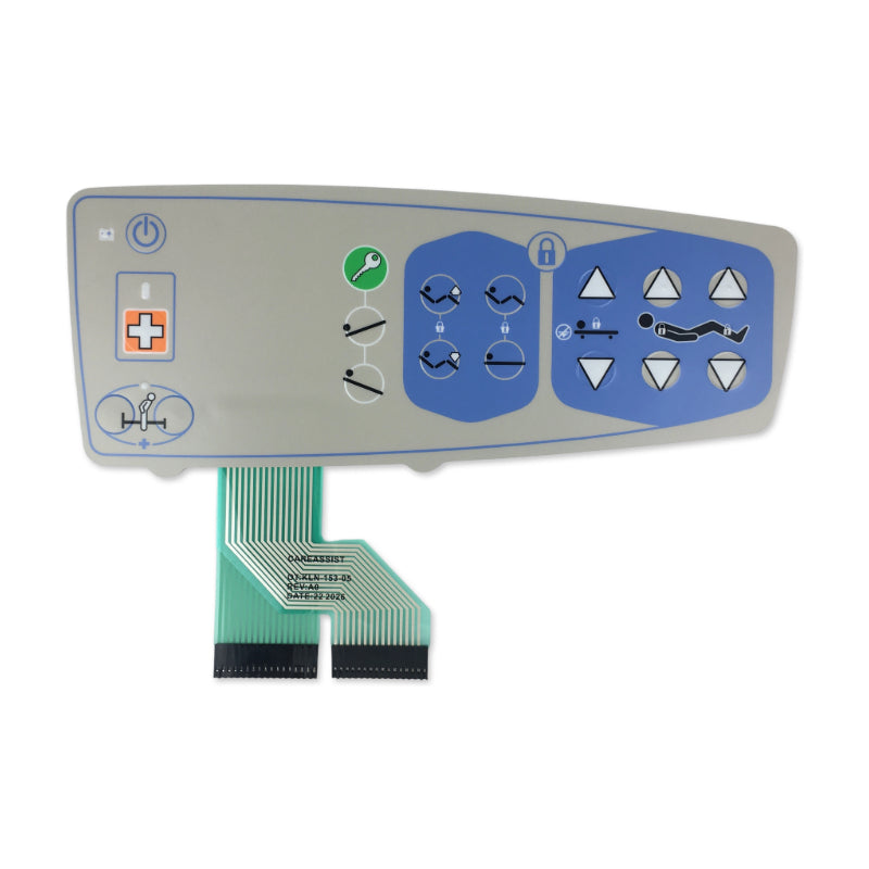 Right Caregiver Overlay w/Bed Controls Bed Exit and Nurse Call