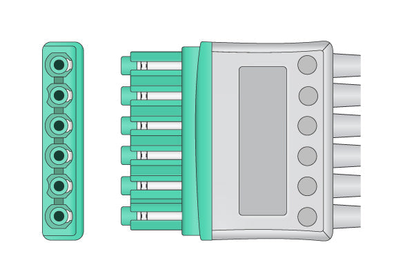 Draeger Compatible ECG Leadwire