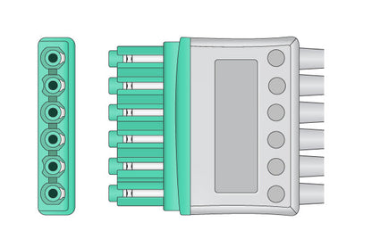 Draeger Compatible ECG Leadwire