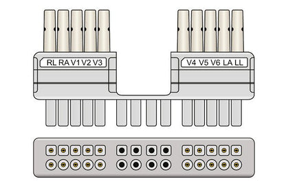 Mortara > Burdick Compatible EKG Leadwire