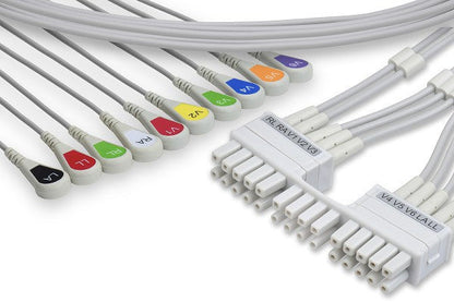 Mortara > Burdick Compatible EKG Leadwire