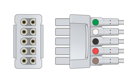 GE Healthcare > Marquette Compatible ECG Leadwire