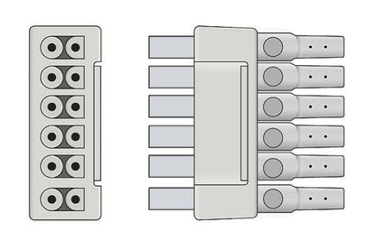 GE Healthcare > Marquette Compatible ECG Telemetry Leadwire