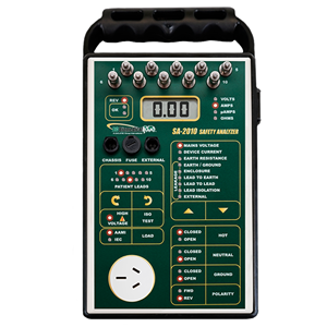 SA-2010-AUS Safety Analyzer with 10 Leads (Includes Soft Sided Carrying Case)