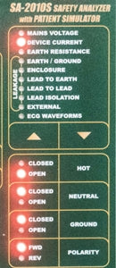SA-2010S Safety Analyzer with ECG Simulator (Includes Soft Sided Carrying Case)