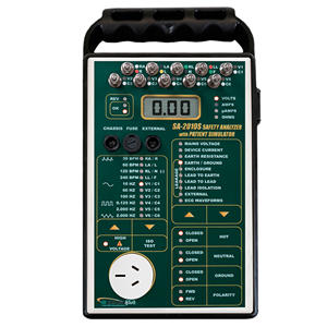SA-2010S-AUS Safety Analyzer with ECG Simulator (Includes Soft Sided Carrying Case)