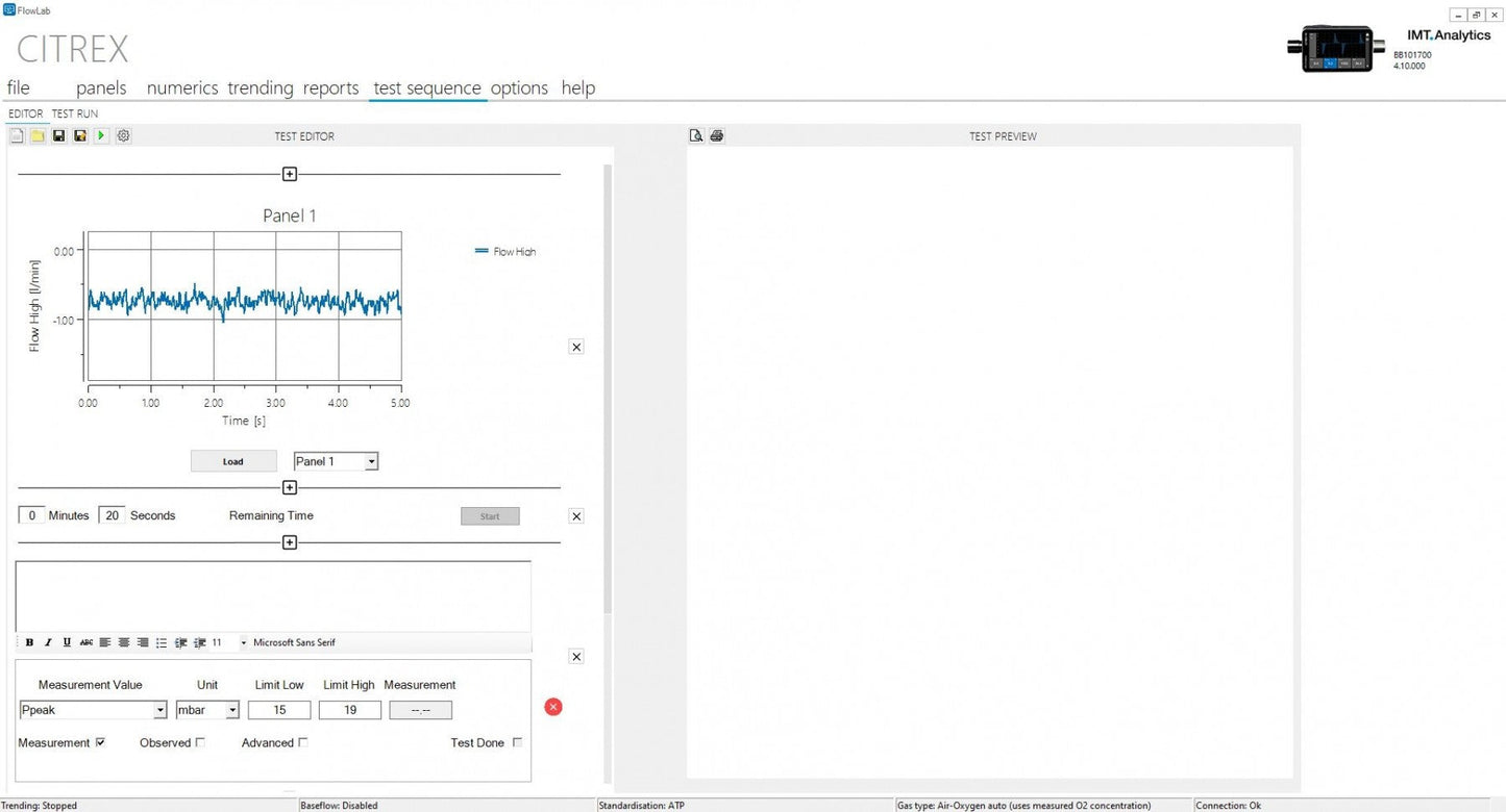 FlowLab Software incl. Activation Code for FlowAnalyser