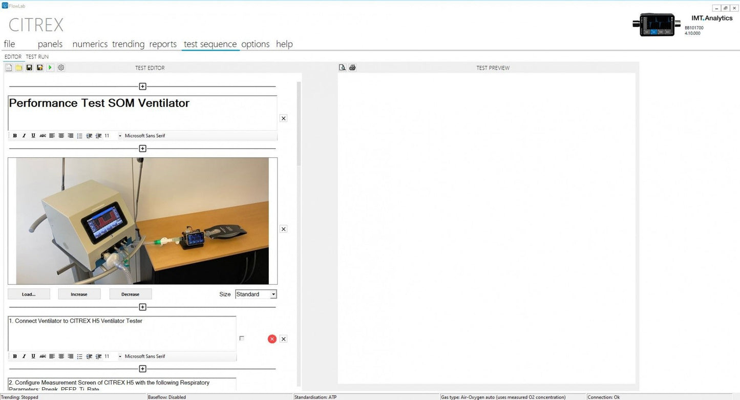 FlowLab Software incl. Activation Code for CITREX H4 and H5